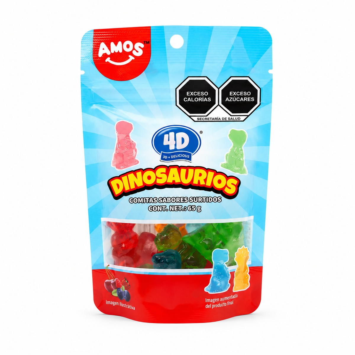 Amos Dinosaurio · Frutal · Jugo Real
