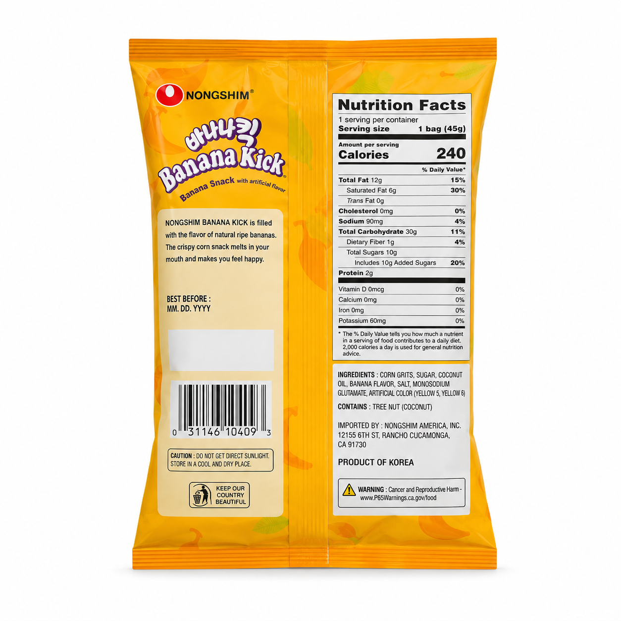 Banana Kick · Platano · Crujiente Dulce