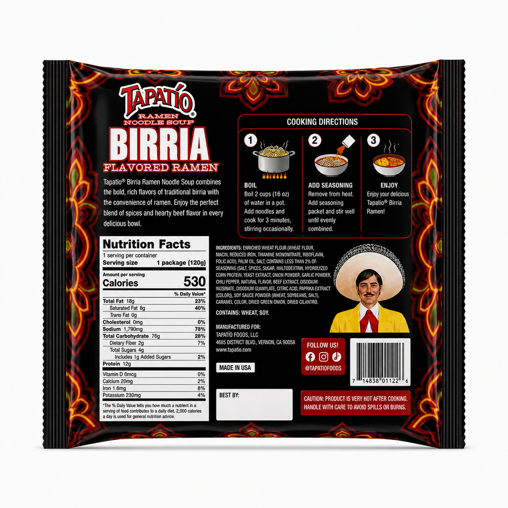 Tapatio · Birria · Ahumado Picante