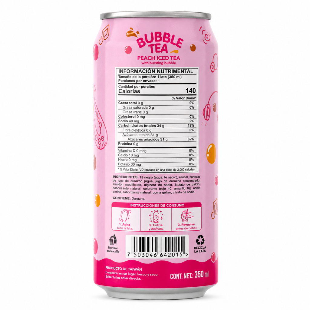 Madam Hong Bubble Tea · Durazno