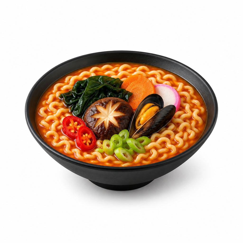 Neoguri · Mariscos · Fideo Grueso Picante