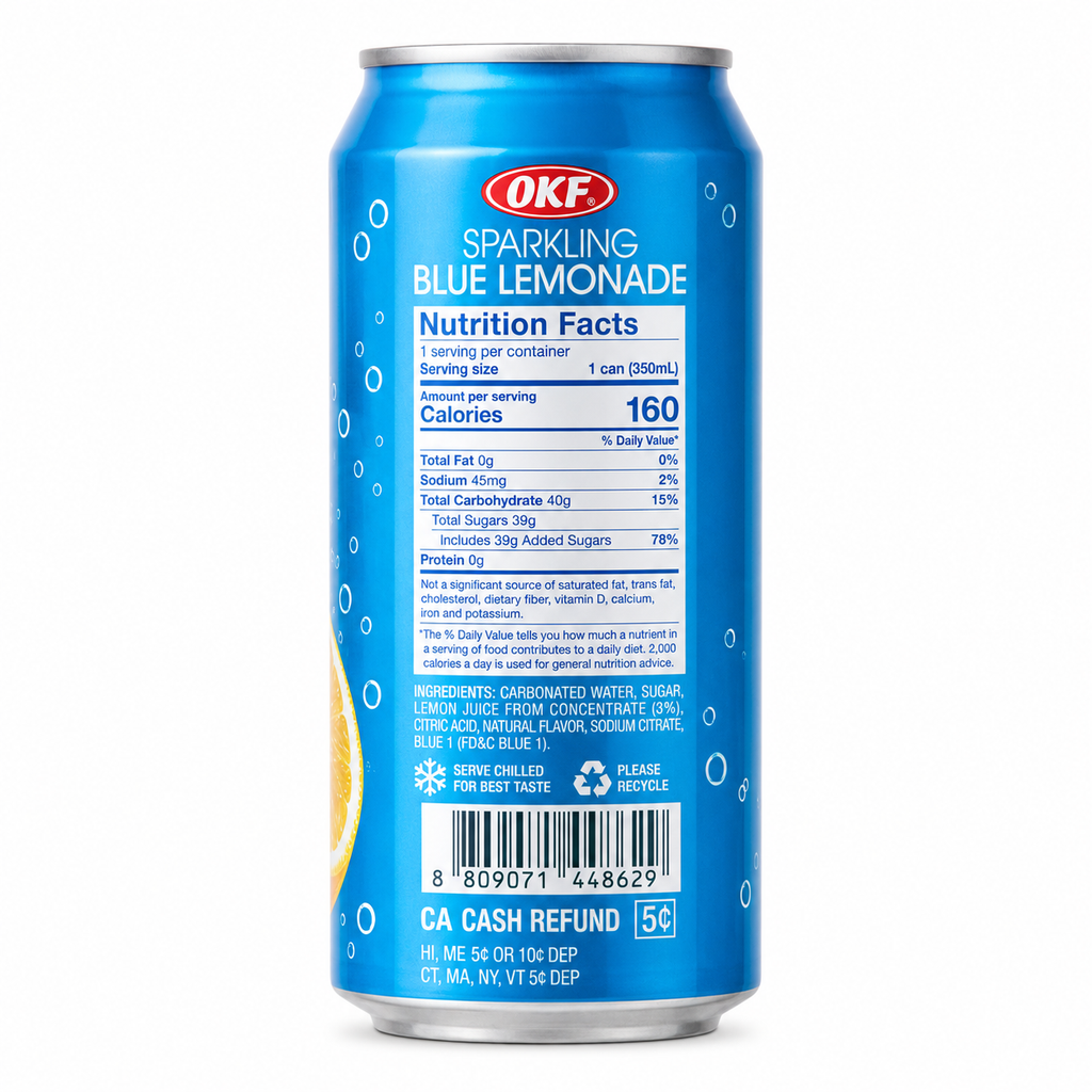 OKF Sparkling · Limonada Azul