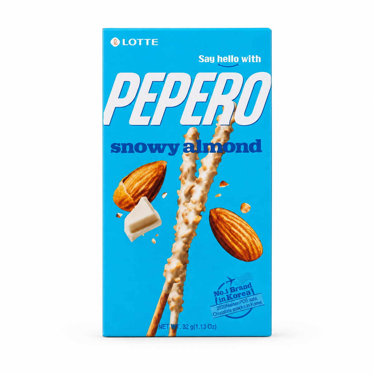Pepero · Almendra · Chocolate Blanco