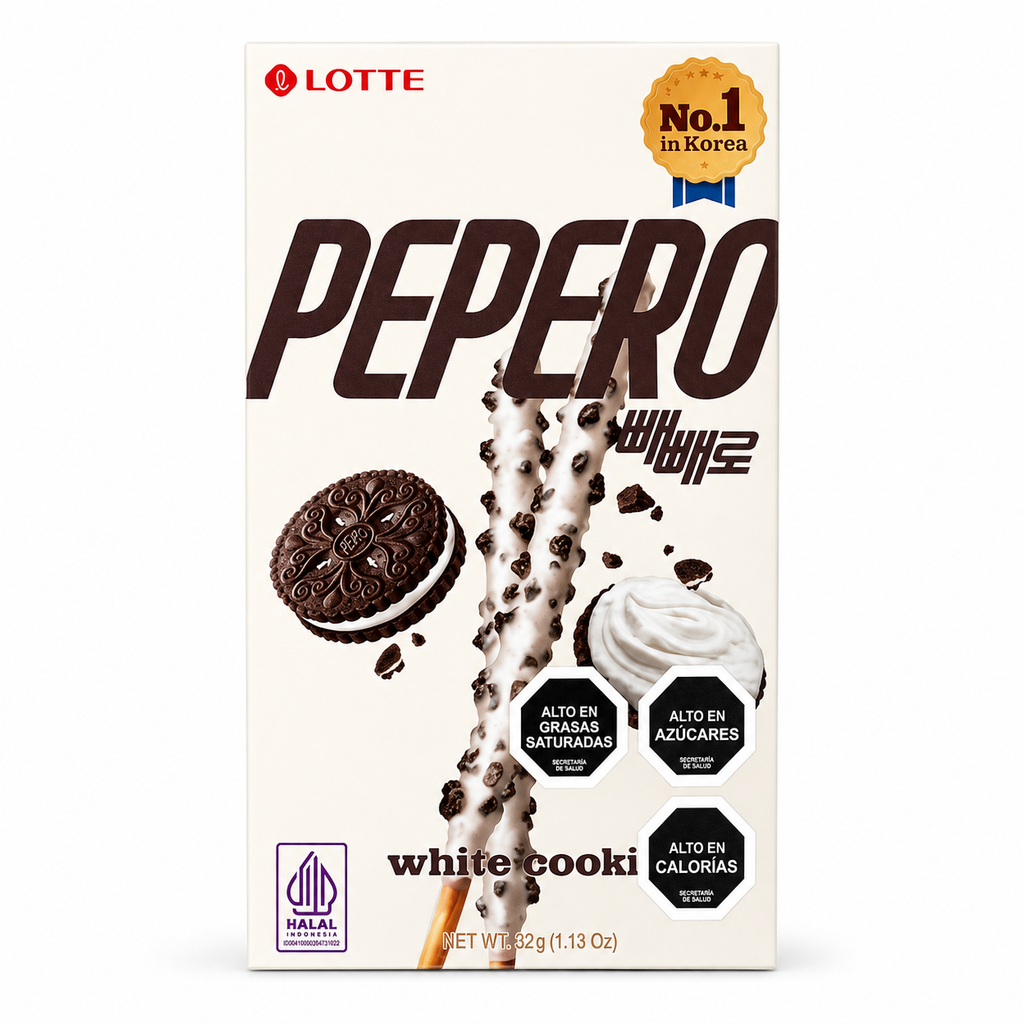 Pepero · Galleta · Chocolate Blanco
