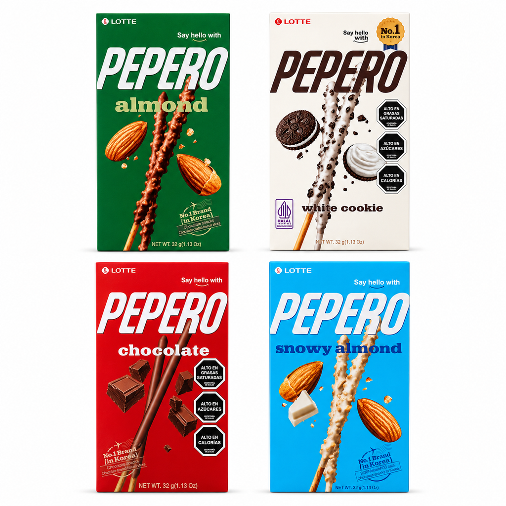 Pepero Crunchy · Avellana · Crujiente