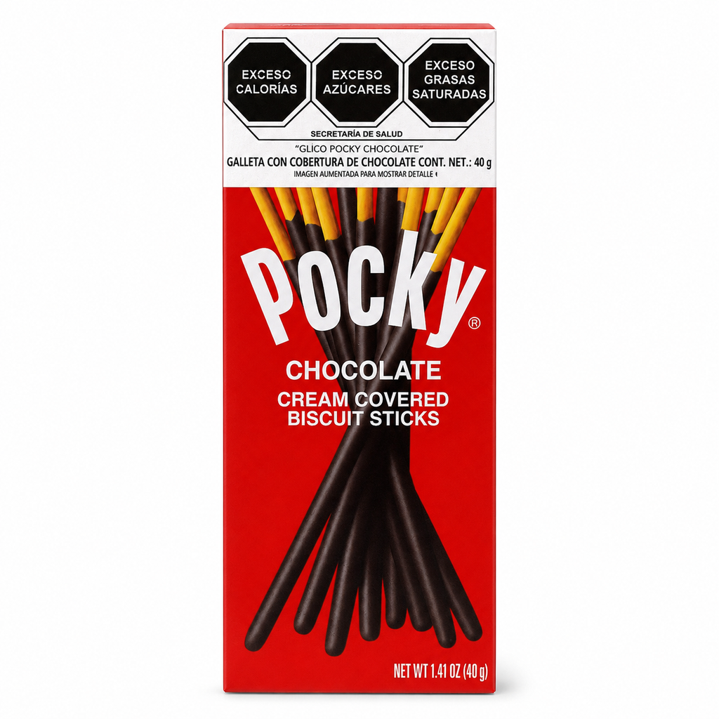 Pocky · Chocolate · Cubierta Cremosa