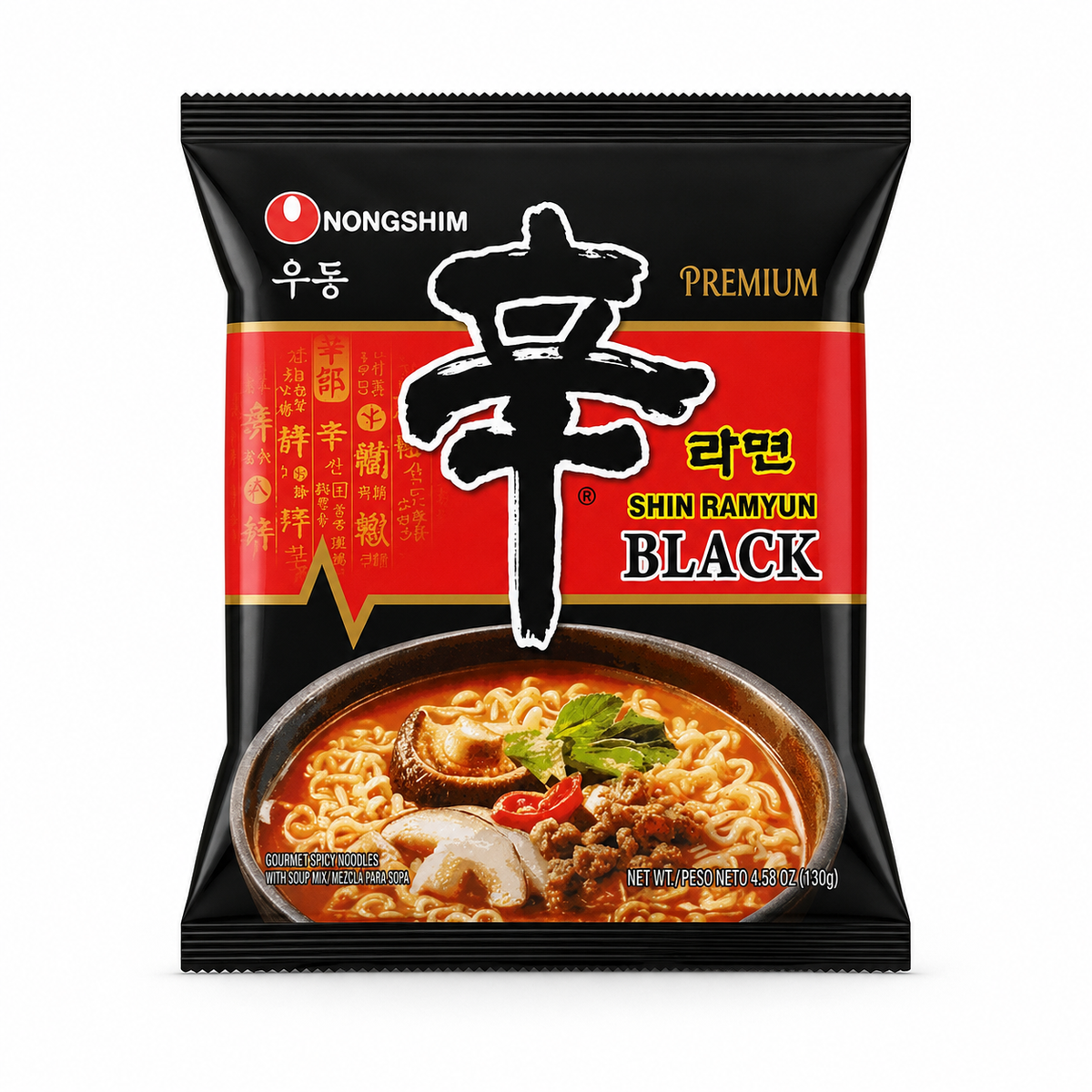 Shin Ramyun Black · Original · Caldo Res Premium