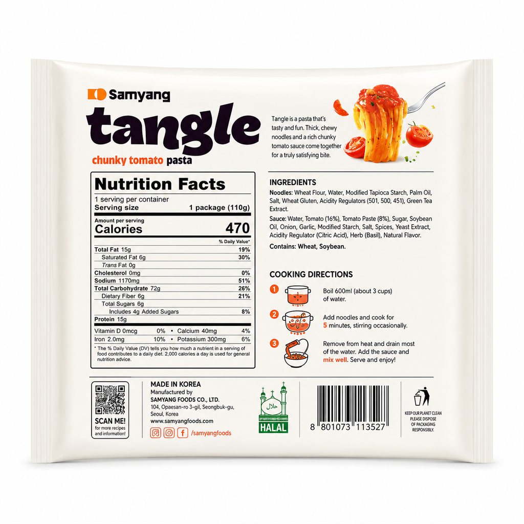 Pasta Tangle · Chunky Tomato · Sabor Tomate