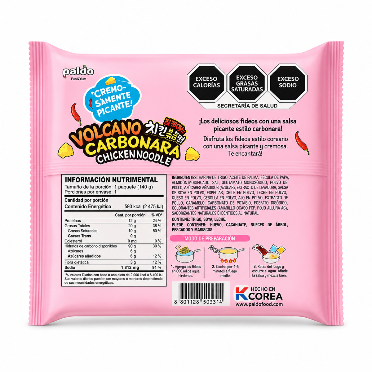 Volcano · Carbonara · Cremoso Picante
