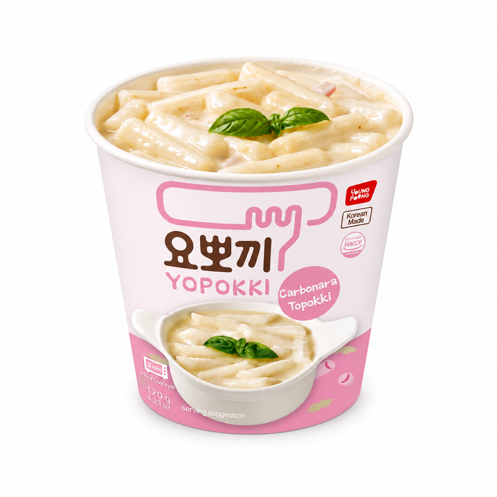 Topokki · Carbonara · Cremoso Suave