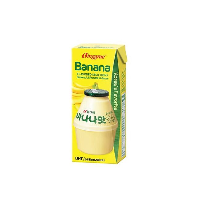 Leche sabor banana Binggrae 200ml bebida coreana importada — Menmen
