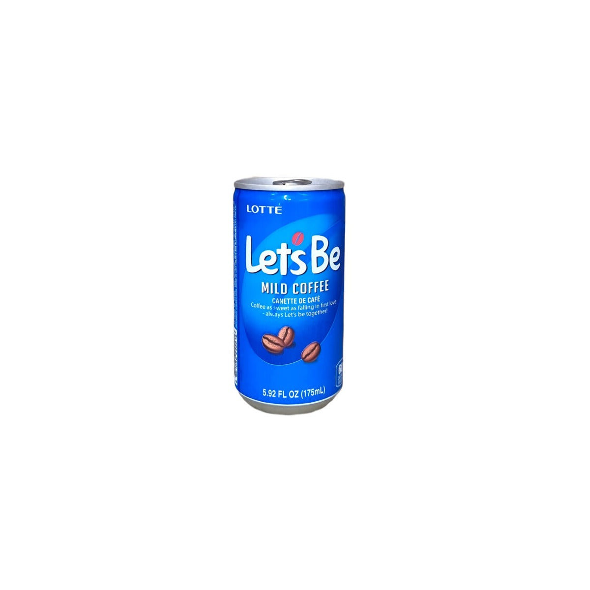 Café latte Let's Be Mild Lotte 175ml café coreano enlatado importado — Menmen