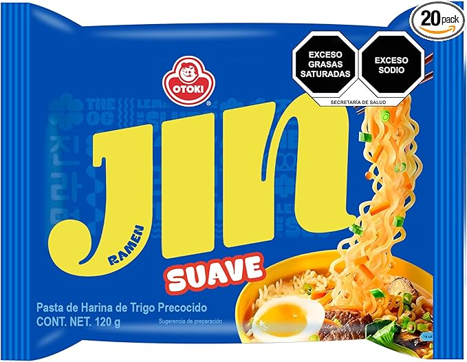 Jin Ramen Suave y Picante 120g · Varios sabores
