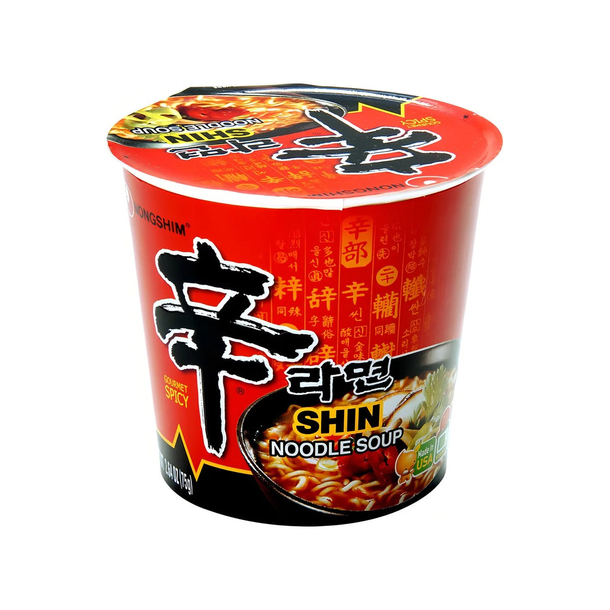 Ramen Shin Ramyun Bowl Nongshim 75g tazón coreano picante importado — Menmen